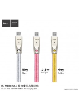 U9 Zinc Alloy Jelly Knitted Micro Charging Cable